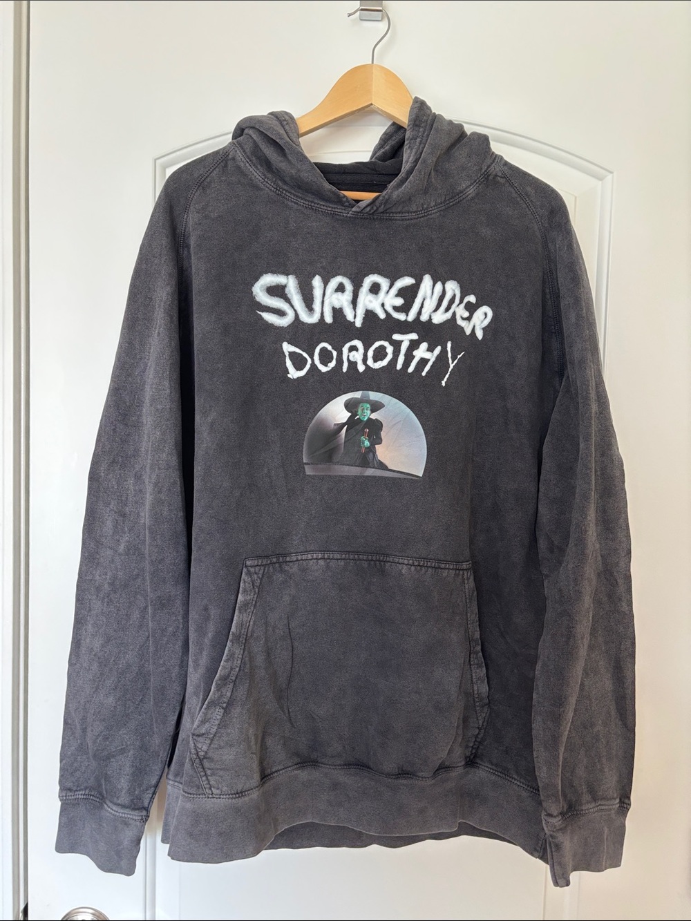 Wizard of Oz Surrender Dorothy Charcoal Pullover Hoodie XL NWT